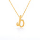 Small Letter Necklace Hollow Stainless Steel