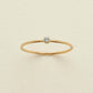 Simple fashion women charm stainless steel jewelry birthstone finger ring