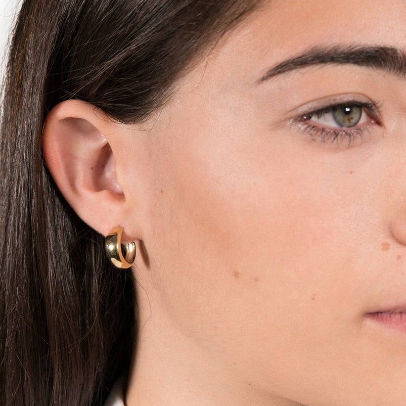 Elevate Your Style with French-Inspired C-Shaped Stainless Steel Earrings