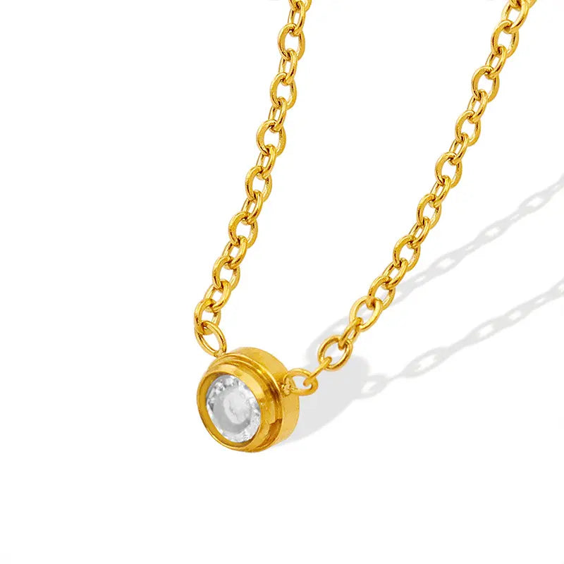 18K Gold Plated Stainless Steel Simple Necklace | Affordable Luxury Jewelry