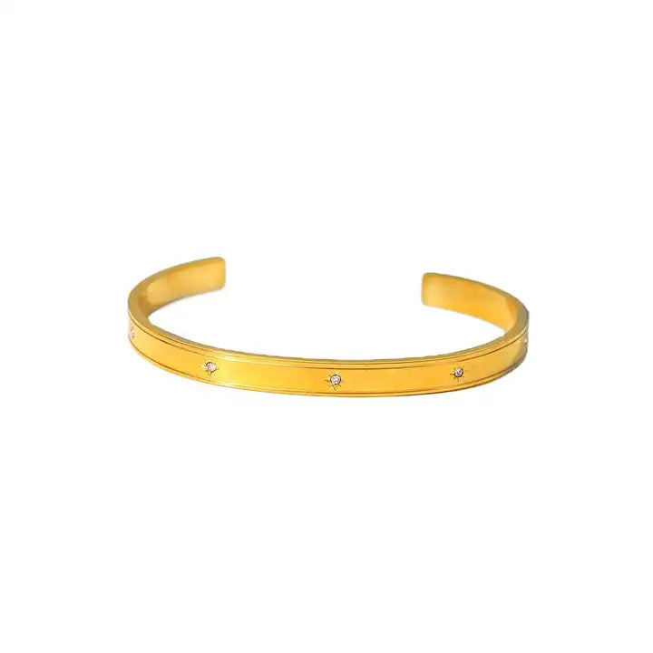 Make a Statement with Our 18K Gold Plated Ribbed Bangles - Perfect for Any Occasion