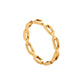 Stainless Steel Gold-plated Ring