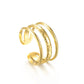 Minimalistic 18k gold ring for women with a simple yet elegant design