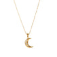 Crescent Moon Necklace -Stainless Steel 18K Gold Plated necklace