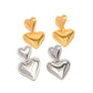 Fashion Jewelry Women's Fashionable Heart-shaped Pendant Earrings