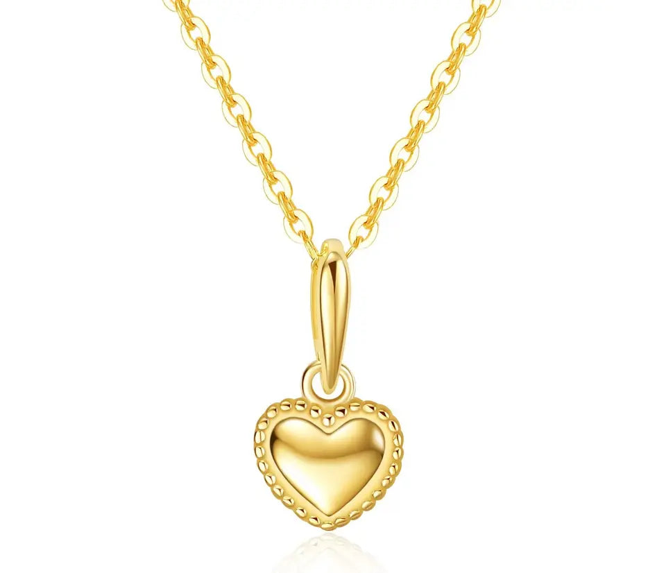 S925 Sterling Silver 14K Gold Plated Necklace Pendant Women