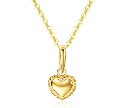 S925 Sterling Silver 14K Gold Plated Necklace Pendant Women