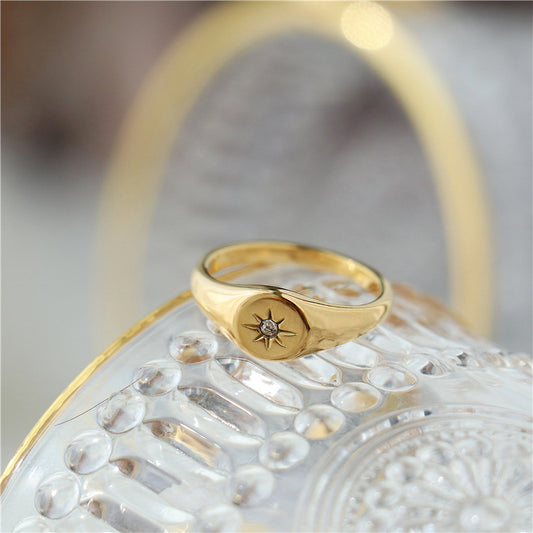 Stainless Steel Five-Pointed Star Ring, perfect for any fashion