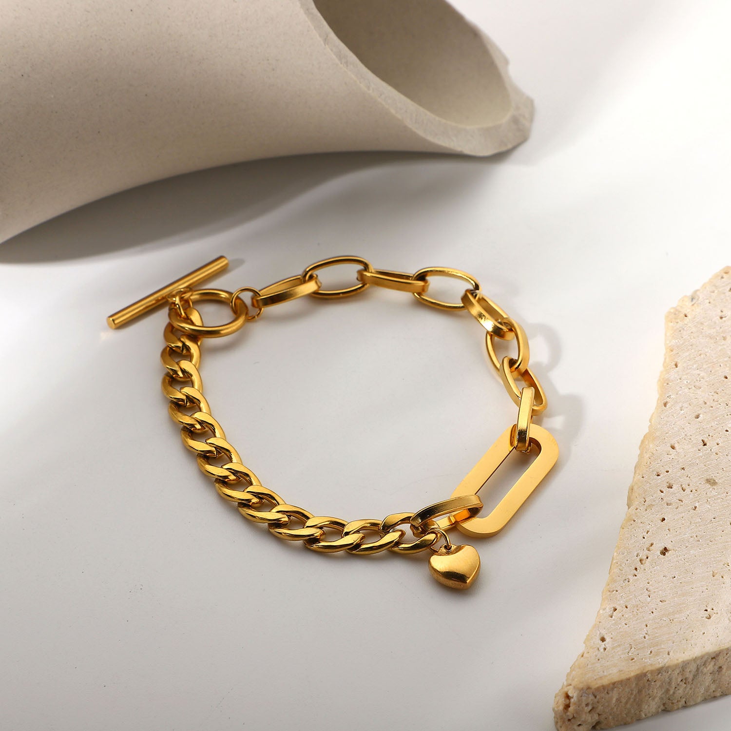 Catherine Oval Links Chain Bracelet Gold