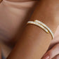 Shiny Crystal Open Bangles: Gold-color stainless steel bands adorned with sparkling crystals, a perfect blend of elegance and spirituality for every occasion.