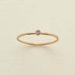 Simple fashion women charm stainless steel jewelry birthstone finger ring