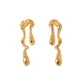 Stainless Steel 18K Gold Geometric Earrings - Modern and stylish accessories for a chic and sophisticated look.