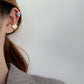 Sterling silver ear clip featuring a chic geometric bump design, adding modern sophistication to your jewelry collection