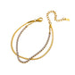 The Linea Bracelet geometric gold bracelet Purajoia