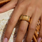 The Siena Ring gold shell signet ring Purajoia