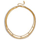 The Triplo Necklace three layer chain necklace Purajoia view 2