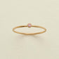 Simple fashion women charm stainless steel jewelry birthstone finger ring