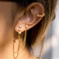 The Cascata Earrings zircon tassel drop earrings Purajoia view 2