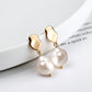 925 Sterling Silver Baroque Pearl Earrings