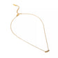 Refined five white zircon pendant elegant minimalist jewelry