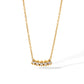 Timeless dainty pendant crafted with white zircon stones