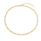 Women’s fashion jewelry Figaro set bracelet and necklace stainless steel