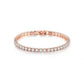 Classic full diamond look tennis chain bracelet with zircon stones