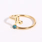 Evergreen zircon stainless steel ring elegant women’s jewelry