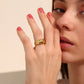 The Novella Ring gold plated band ring Purajoia