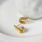 The Aria Earrings gold wing earrings Purajoia view 4
