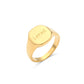 Personalized Elegance: 18K Gold Plated Jewelry with English Letter Ring