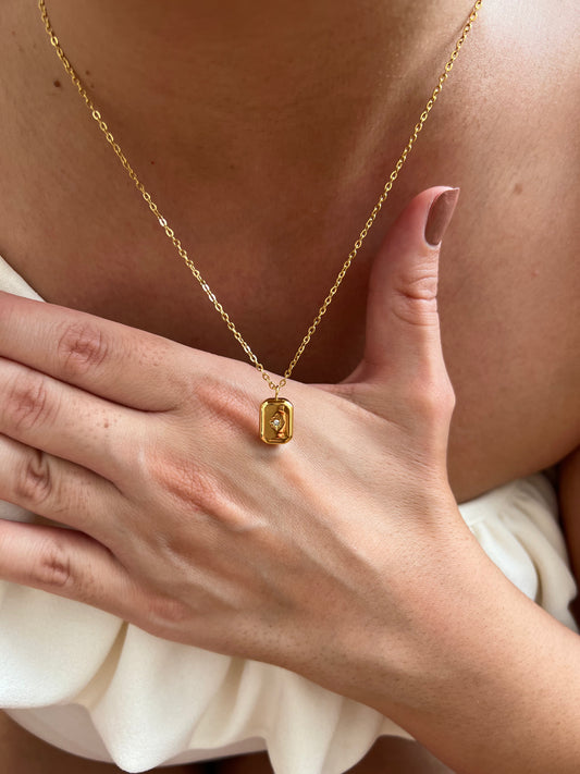 Cube Rock Sugar Flash Diamond clavicle necklace women’s jewelry