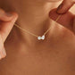 Goccia Choker Necklace with teardrop rhinestone detail, view 2 | PURAJOIA