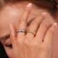 Goccia Color Zircon Ring with colorful zircon stones, view 4 | PURAJOIA
