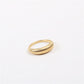 Gold plated stainless steel ring for women minimalist jewelry