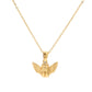Gold steel angel emblem necklace timeless women’s jewelry