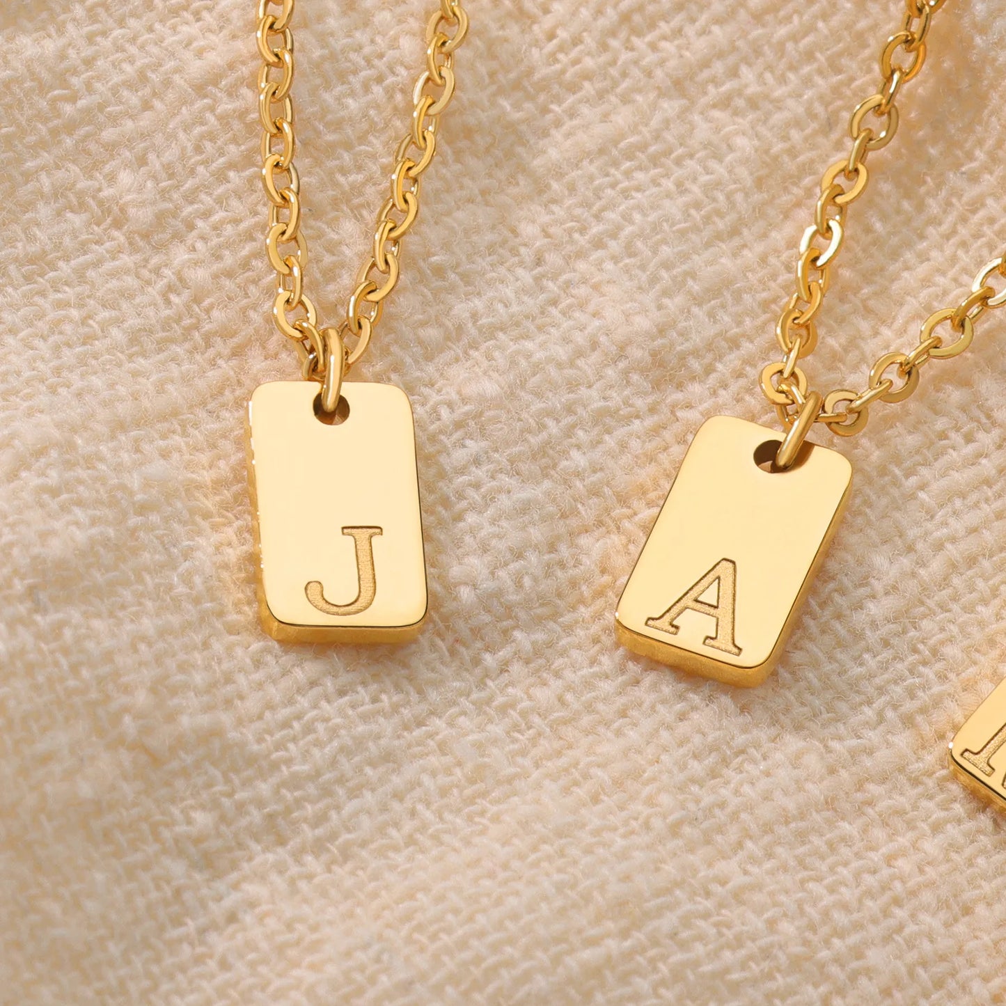 Letter Pendant Necklace