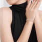 Timeless women’s gold bracelet diamonds and zirconia stones