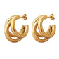 The Fontvieille Earrings — Waterproof 18K Gold Jewelry | PURAJOIA