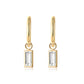 Rectangular Pendant Stainless Steel Ear Ring