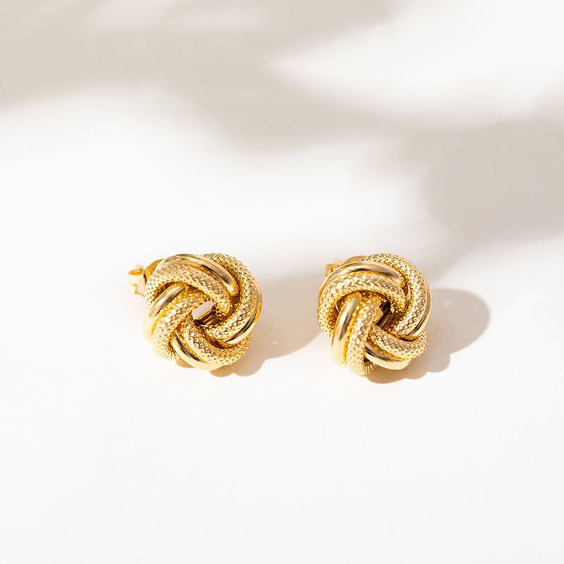 Monte-Carlo stainless steel earrings, view 2 | PURAJOIA