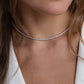Nora Necklace zircon tennis necklace in stainless steel for women