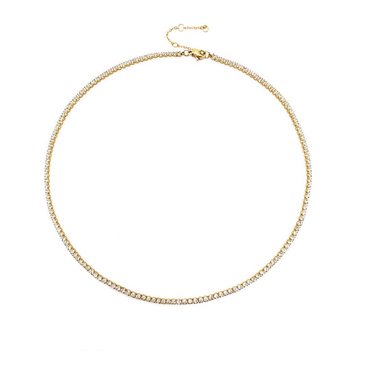Nora Necklace zircon tennis necklace in stainless steel for women