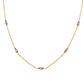 Refined zircon collar necklace crafted in stainless steel gold plated
