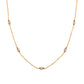 18K gold plated zircon necklace minimalist women’s fashion jewelry