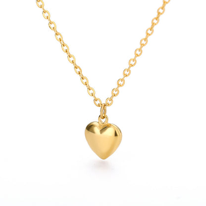 Square angel wings pendant necklace stainless steel 18K gold plated