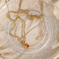 Stainless steel gemstone pendant necklace elegant women’s jewelry