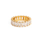Stainless steel cubic zirconia ring elegant women’s jewelry
