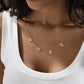 Elegant stainless steel necklace with custom letter pendant