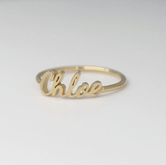 Stainless steel custom name ring elegant personalized jewelry